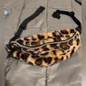 Cheetah print fanny bag